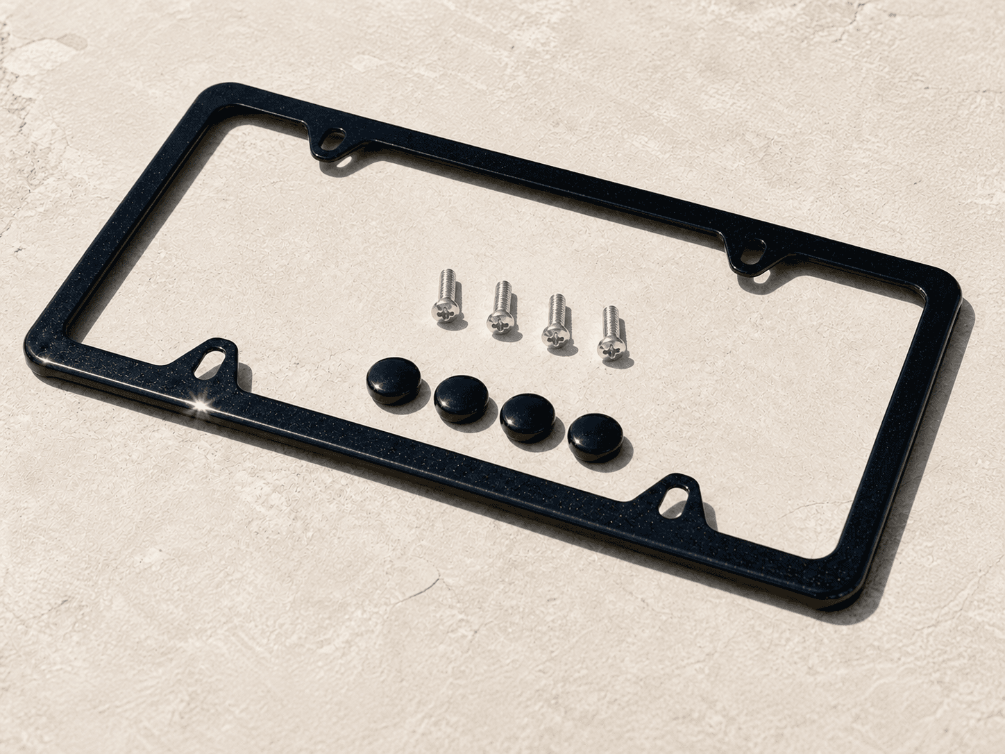 Black Sapphire Metallic plate frame