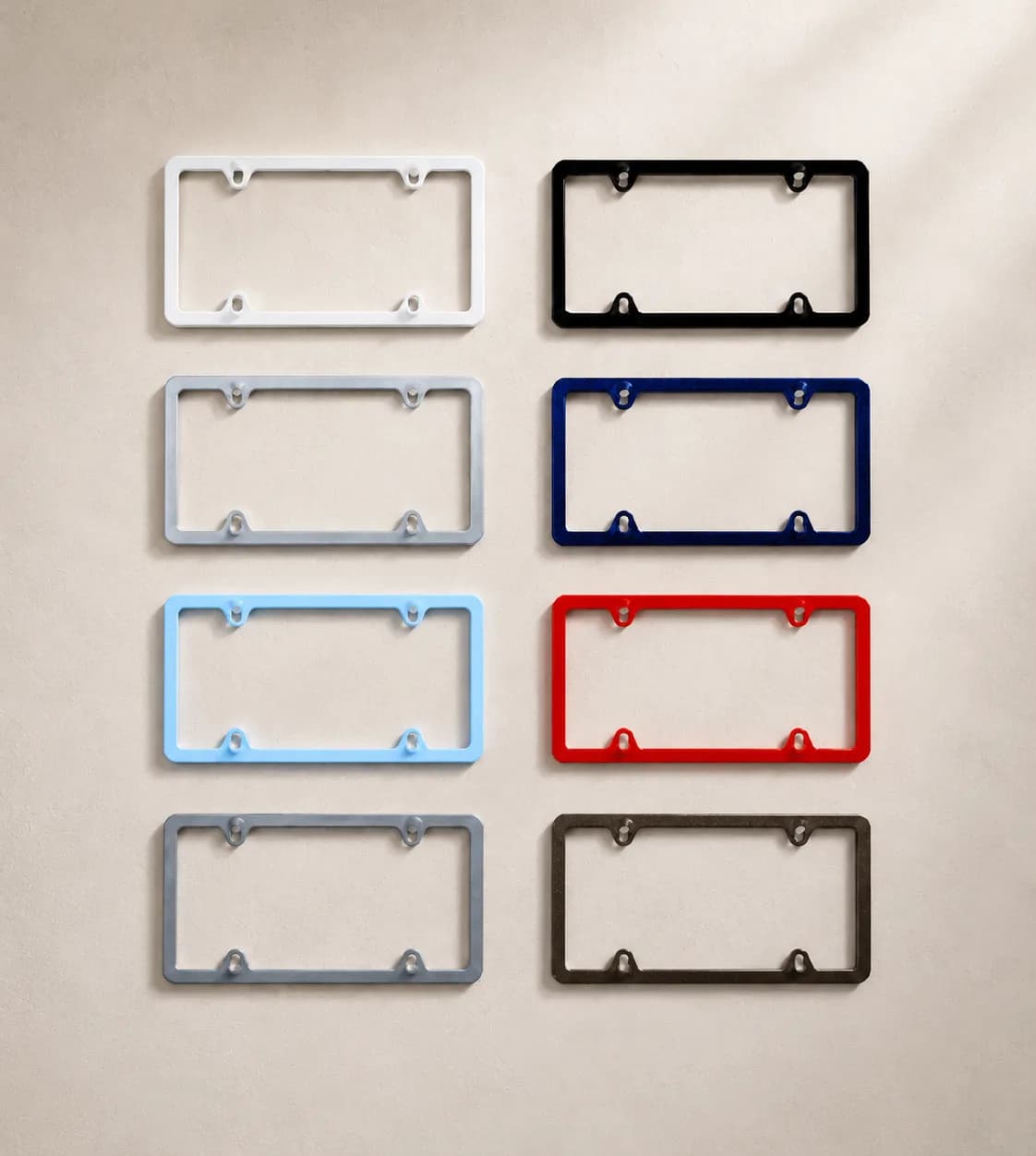 Paint Match World — license plate frames in every color