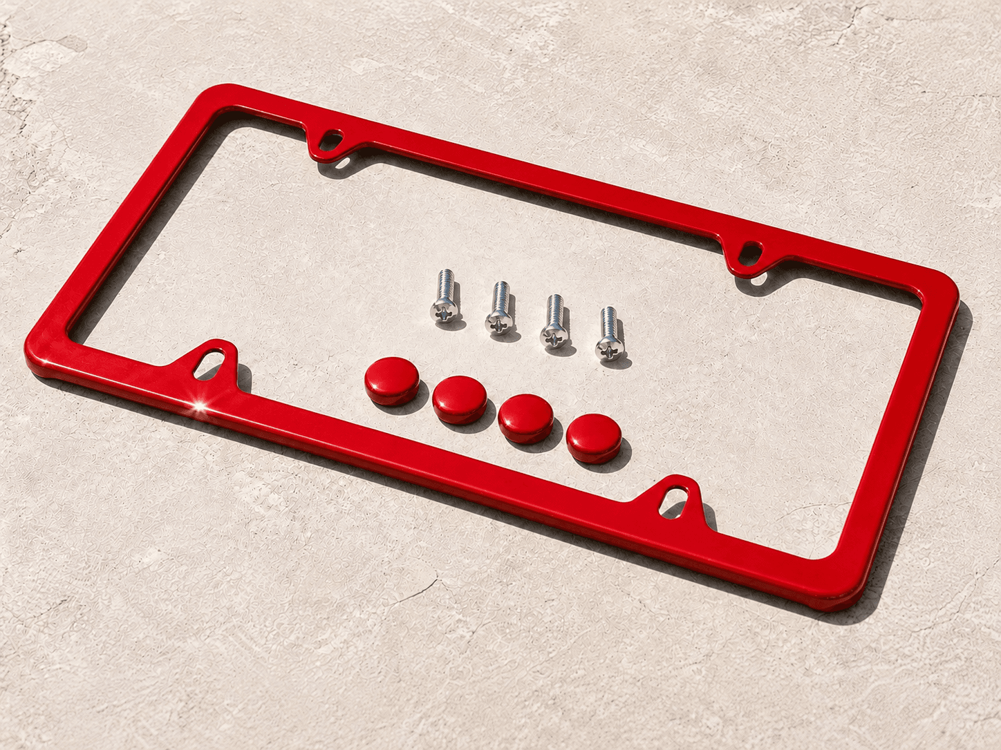 Toronto Red plate frame